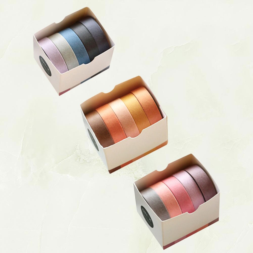 Rolls Washi Papier Tapes Gekleurde Decoratieve Stickers Tape Verpakking Band Voor Diy Levert