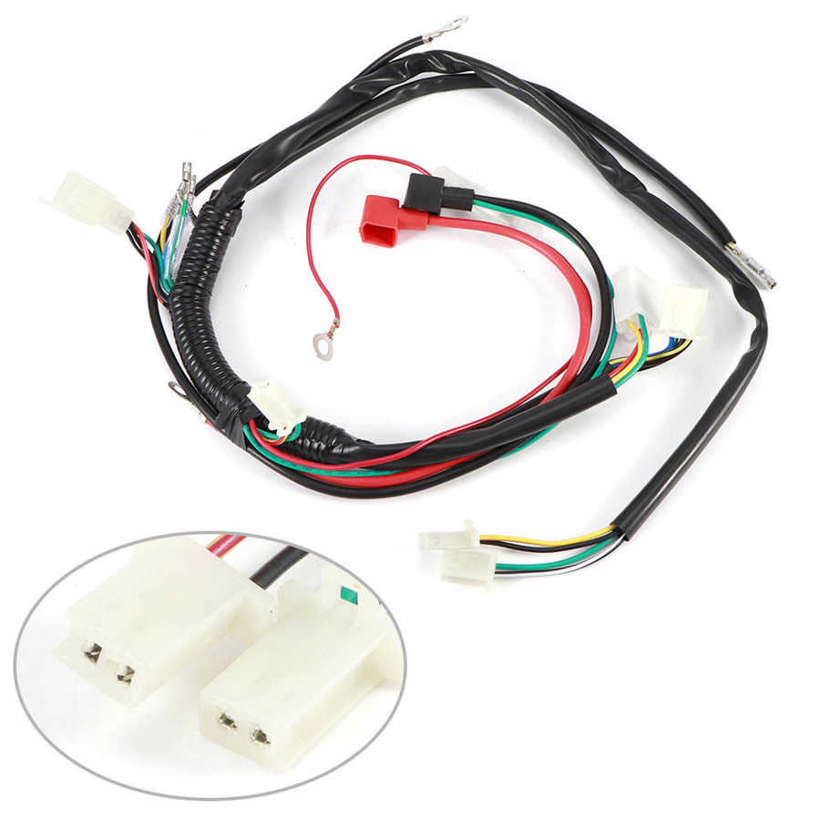 Cableado de arranque de motor eléctrico, arnés de arranque de motor eléctrico para motocicleta, ATV, Quad, 70cc, 90cc, 110cc, 125cc