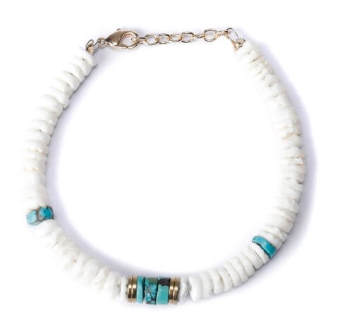 Boho della boemia Ras de Cou Desert Dore Blanc Noir naturale shell in rilievo collane di modo del choker collana di perline donne di kolye colar: bracelet 1