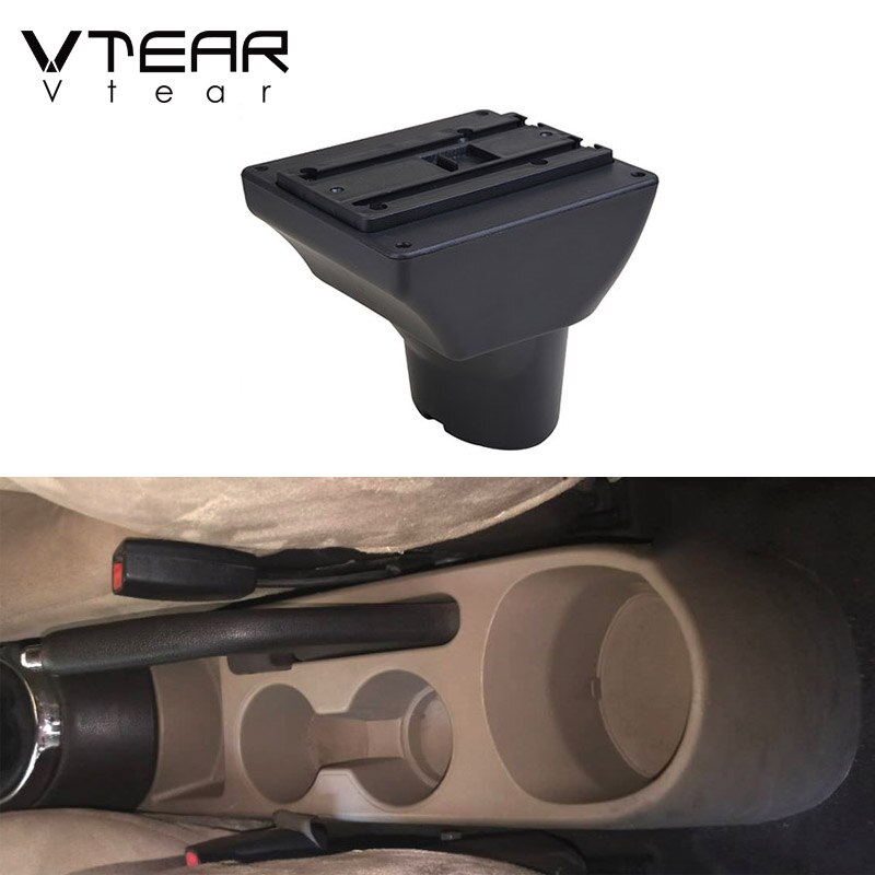 Vtear for Hyundai i20 car armrest leather arm rest usb storage box ABS center console accessories interior parts automobile