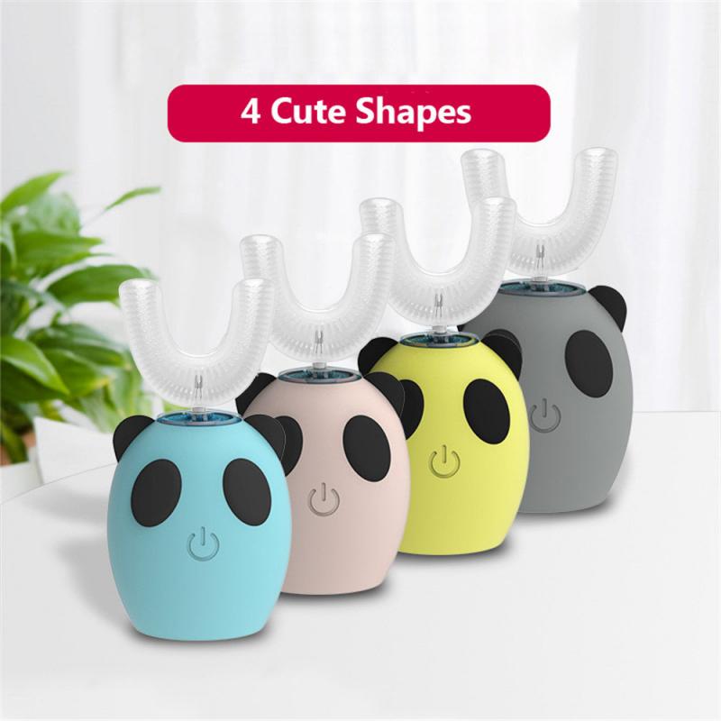 U-shaped Children Healthy Electric Toothbrush U Type Kids Automatic Teeth Tooth Brush Rechargeable Cute Cartoon Toothbrush