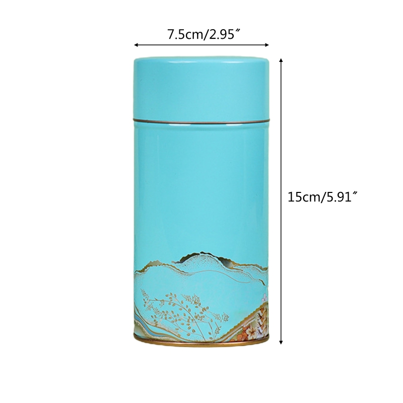 HX5F Tea Tin Canisters Tea Jar Storage Box Small Coffee Tea Storage Jars Sealed Box