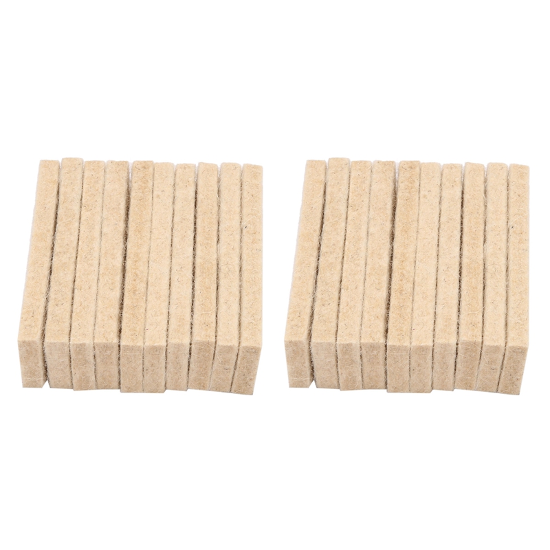 20Pcs Exercise Bike Brake Pads Wool Felt Resistance Drag Pad for Spinning Bike Brake Pads Replacement Part: Default Title