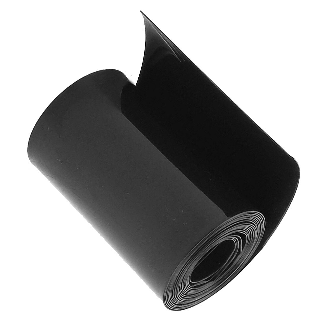 70mm/44mm PVC Heat Shrink Tubing Wrap Black 2m 6.5ft for 18650 Battery