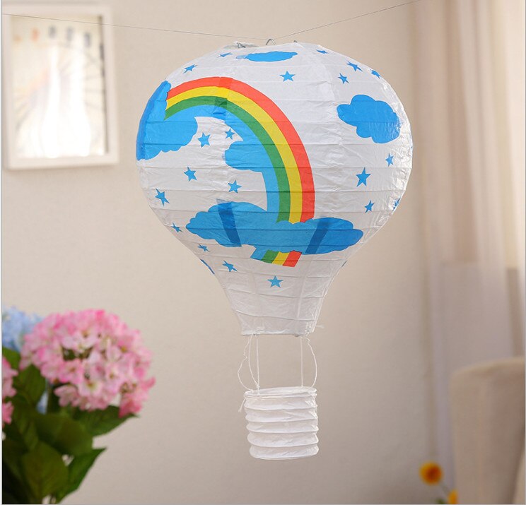 30cm luftballong papir lanterne tak lys skjerm soverom morsom lampe dekor lanterne dekorasjoner for fest: 8