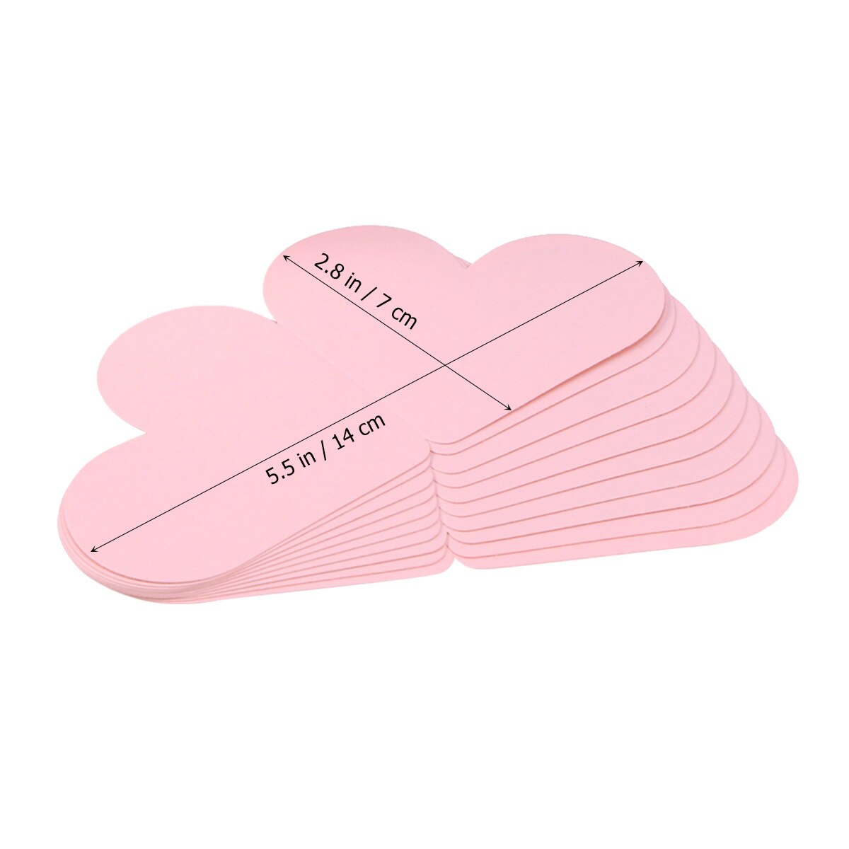 10pz di Figura Del Cuore Biglietti di Auguri Pieghevole Carta Regalo di Giorno di san valentino Romantico Biglietti di Ringraziamento per san Valentino di Nozze carte