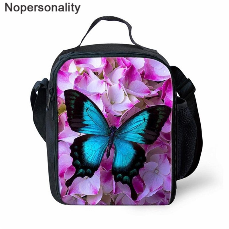 Nopersonality Beautiful Backpack for Women Girls School Bag Sets Colorful Butterfly Prints Teenage Bag Pack Kids Rugzak Mochilas: MA187G