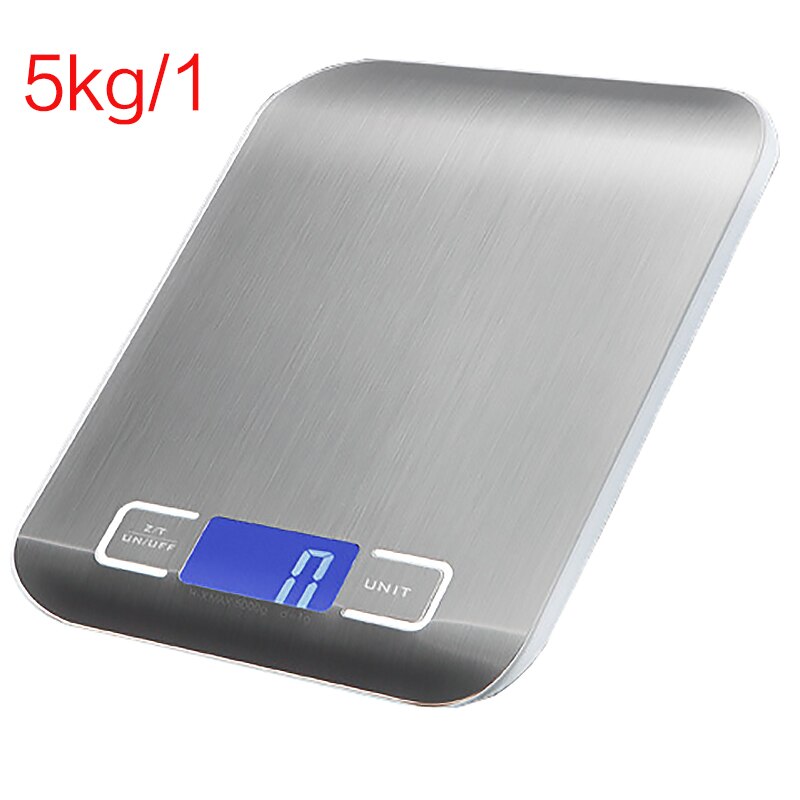 Stainless Steel Electronic Scale Kitchen Electronic Scale 5kg Household Food Scale Small Gram Scale Baking Kitchen Scale: 5kg  1g