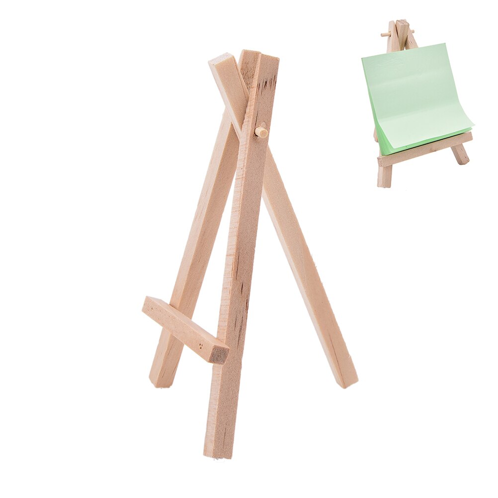 12.5 x 7cm børn mini træ staffeli kunst maleri navn kort stativ display holder tegning til skoleelever kunstner forsyninger