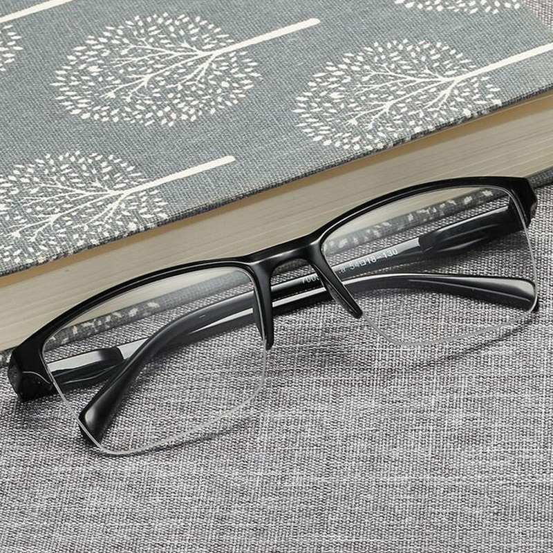 Preto Metade Quadro de Leitura Óculos Anti-fadiga Óculos lupa + 0.75 + 1.0 + 1.25 + 1.75 + 2.0 + 2.25 + 2.75 + 3.25 + 3.5 + 4.0