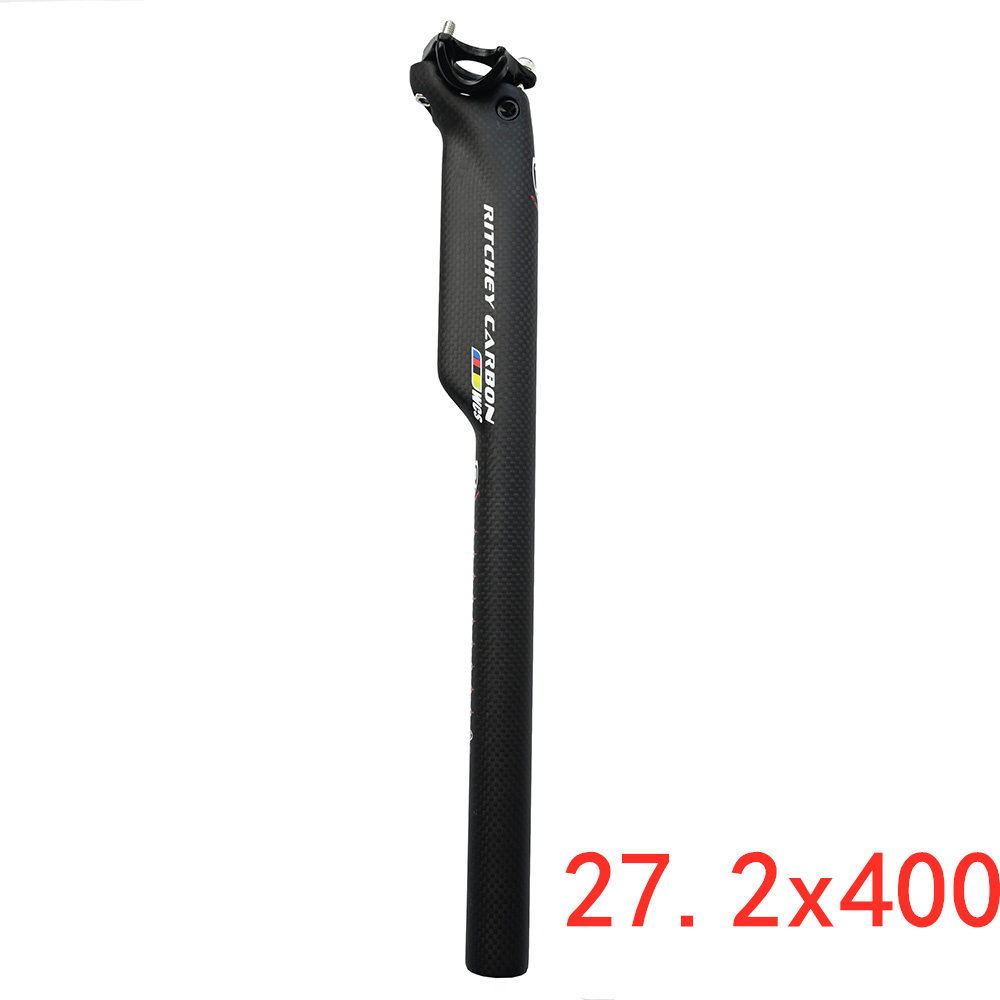 High Strength Carbon Fiber Seatpost After Seat the Road Bicycle Seatpost Seat Tube Rod Carbon Seatpost Seat Tube 3k: Matte 27.2x400mm