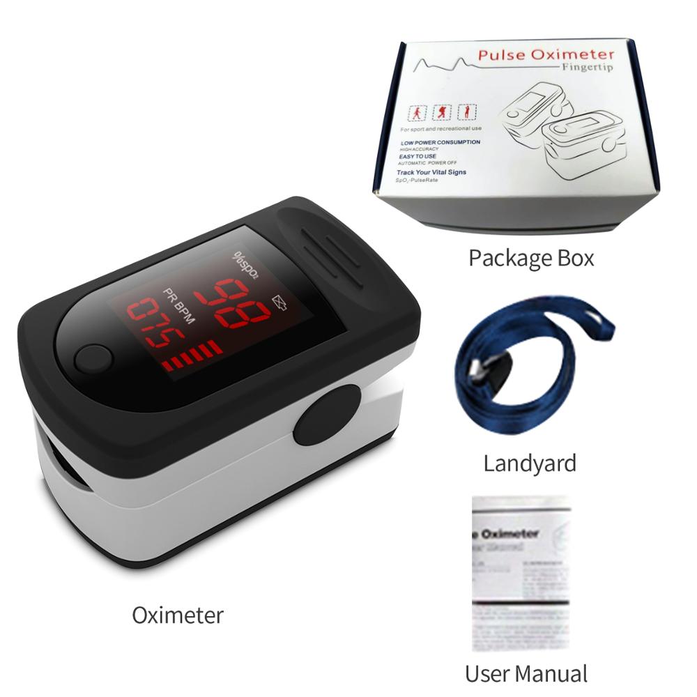 Digital Fingertip Pulse Oximeter OLED Display Blood Oxygen Sensor Saturation SpO2 Monitor Measurement Meter: TYPE 2
