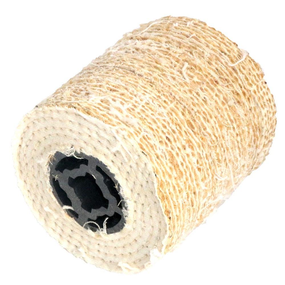 1PC Wool Felt Wire Drawing Polishing Wheel Cotton Burnishing Drum Wheel 100/120mm Buffing Wheel For Wire Drawing Machine: cloth flax wheel / 100x100