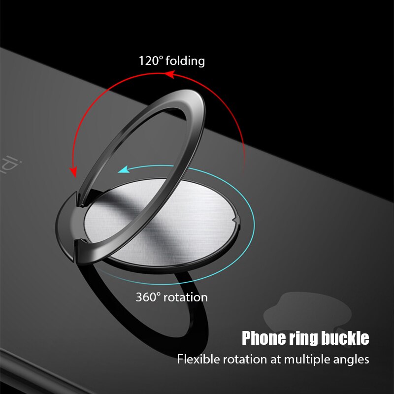 Supporto per anello di barretta in metallo placcato 360 supporto girevole supporto universale per staffa per Smartphone Mini supporto per telefono cellulare