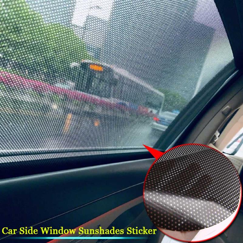 2Pcs/set PVC Car Side Window Sunshades Electrostatic Sticker Sun Shade Sunscreen Film Stickers Car Styling Lowest Price