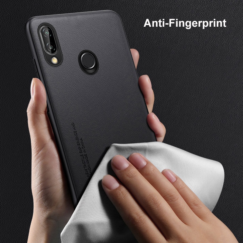 Funda de cuero PU de lujo para Huawei Nova 3 3i Nova3 i, funda trasera de silicona mate, funda de teléfono de protección completa para Huawei P Smart Plus