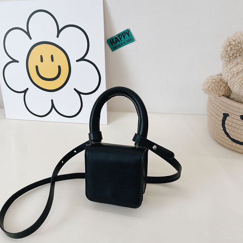 Kinderen Mini Handtassen Tote Leuke Luipaard Crossbody Tassen Voor Kinderen Kleine Coin Wallet Pouch Baby Meisjes Party Purse: Black