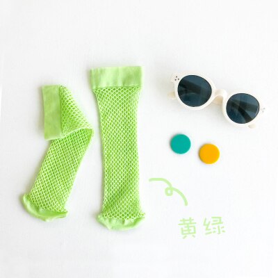 9 Colors Kid Toddler Candy Colors Breathable Mesh Fishnets Socks.Chic Children Baby Girl's Fishnet Socks In tube Sock Sox 3Y-8Y: 001