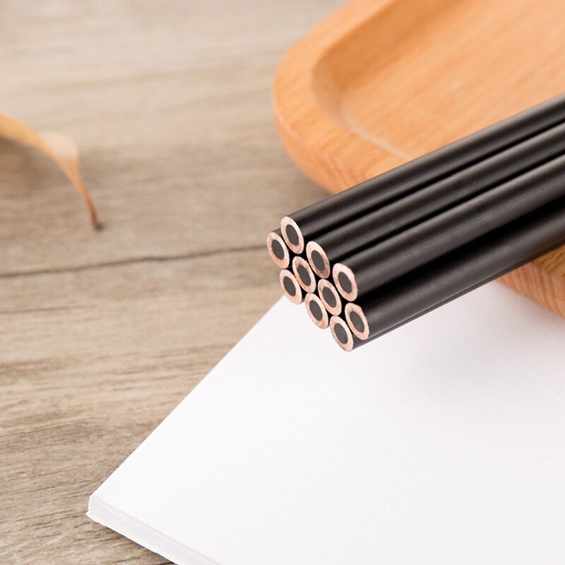 12 Pcs/Set Sketching Charcoal Drawing Pencil Set Wood Art Supplies Sketch Charcoal Pencils Art Painting X3UE