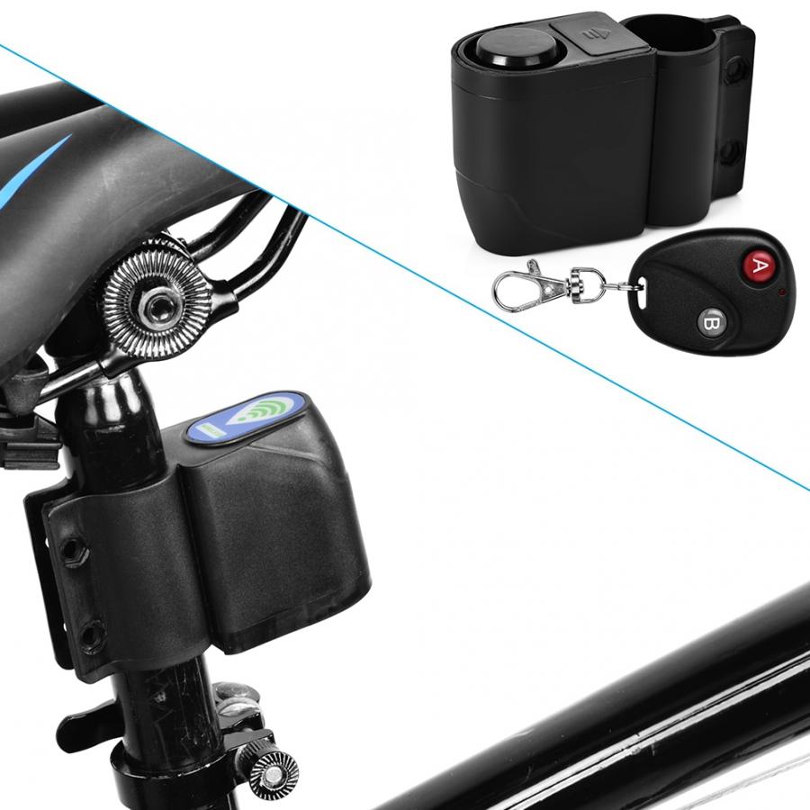 Wireless Anti-theft Bike Lock Cycling Security Lock WITH Remote Control Vibration Bicycle Alarm