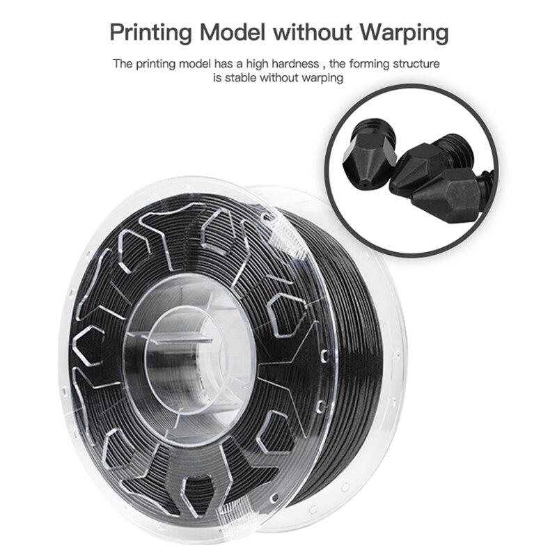 Creality 3D Printer Filament Carbon Fiber 1.75mm/1kg High Strength Compound Material +/-0.03mm High Hardness
