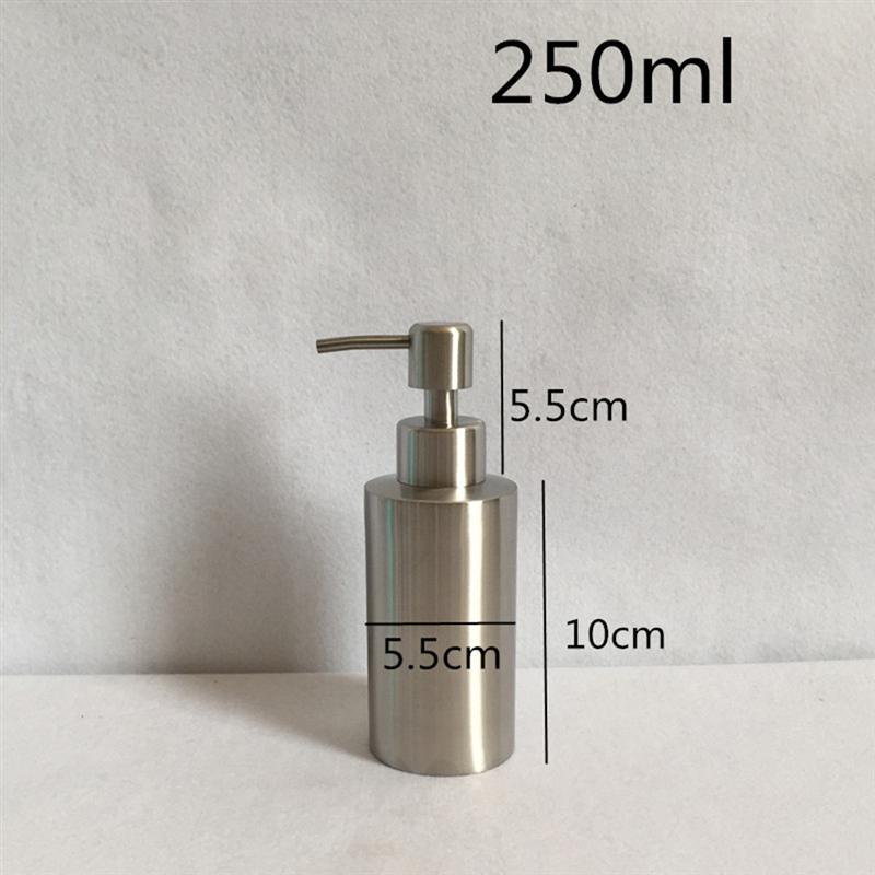 250 Ml 350 Ml 550 Ml Zeepdispenser 304 Roestvrij Staal Zeep Dispensers Vloeibare Dispenser Keuken Badkamer Vloeibare Container