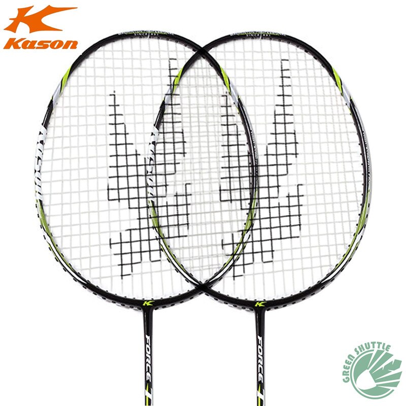 Producto de Kason raqueta de bádminton totalmente de carbono tipo ataque B3030 raqueta 1 par se engancha con: T110-BlackGreen