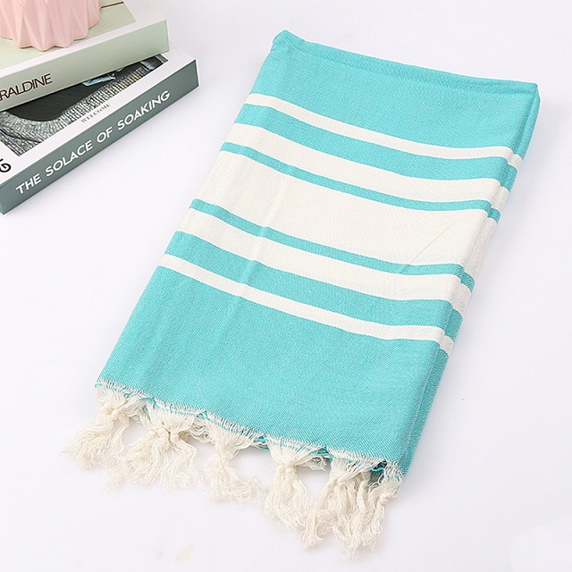 Turkiskt hamam handduk pestemal beach resa peshtemals bad fouta bomull stor 100*180 cm: G