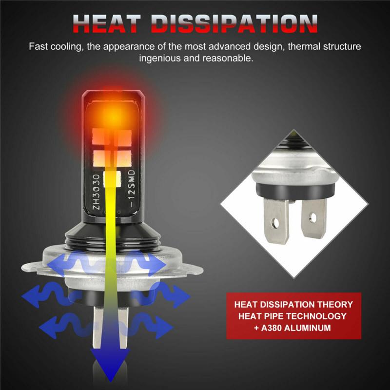 1PC 60W 6000K LED Auto Birne Auto H7 H4 Combo LED Scheinwerfer Bausatz Lampen Hohe Abblendlicht 52000LM Auto Scheinwerfer Birne DC 12V Auto Licht