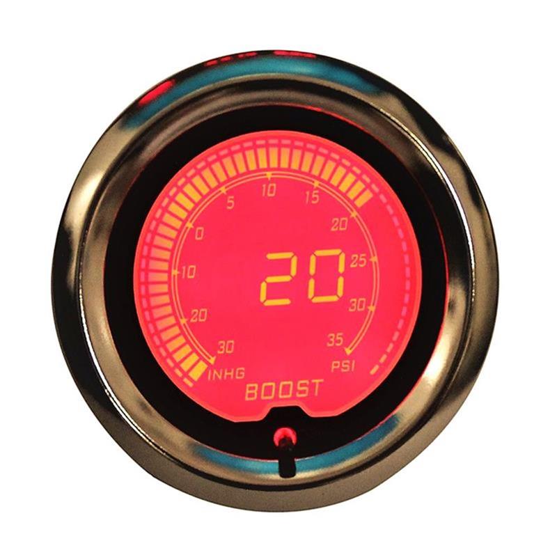 Tacómetro Digital LCD de 2 pulgadas, medidor de 52mm de rpm para agua, aceite, temperatura, voltios, medidor de presión de aceite, 7 colores