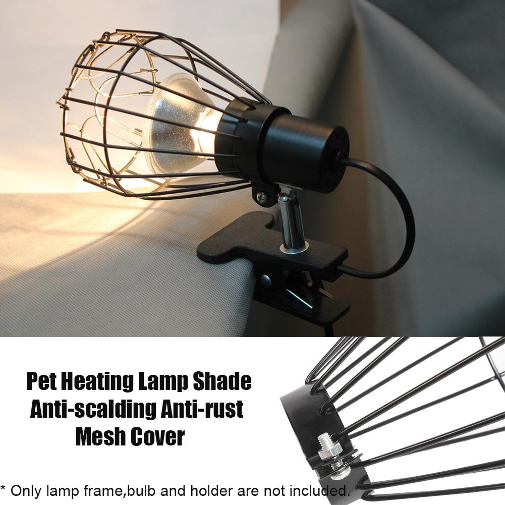 Abat-jour chauffant pour animaux de compagnie fer Vintage lampe Cage abat-jour pour Reptile animal de compagnie couveuse lampe chauffante ampoule garde Cage abat-jour