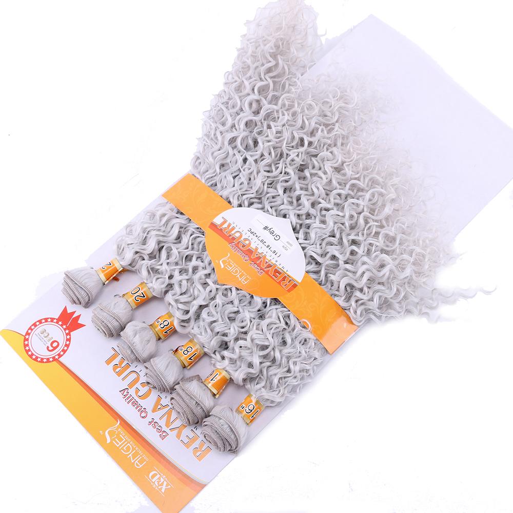 Afro Kinky Curly hair weave Synthetic Hair extensi... – Grandado