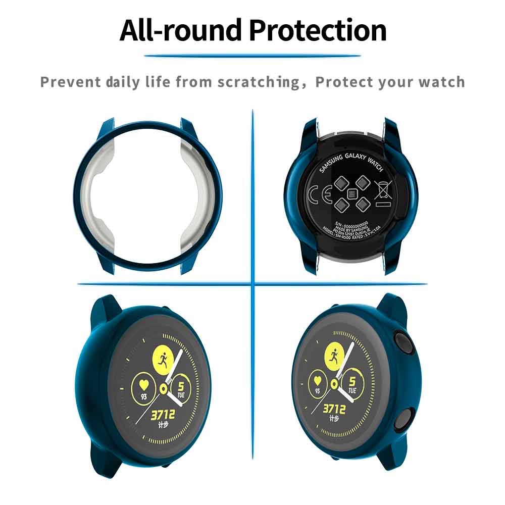 Voor galaxy watch active 2 hoesje samsung galaxy watch active 2 44mm 40mm bumper protector hd volledige dekking scherm beschermhoes