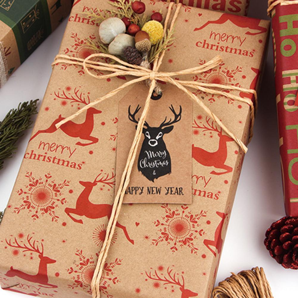 Lightweight Great Single-sided Pattern Packing Paper Paper Christmas Wrapping Paper Attractive for Home