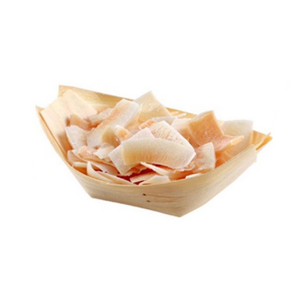 Food Tray Wooden Disposable Food Serving Tray Snack Tray for Food Trucks Restaurants Caterers