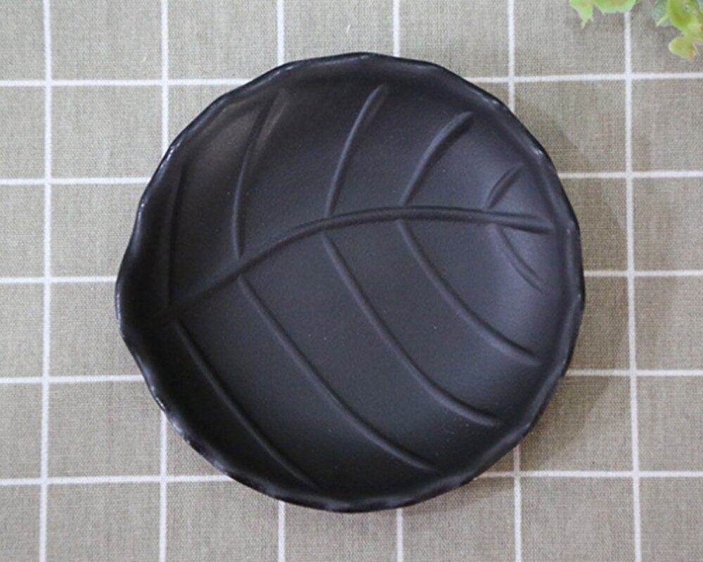 Oval sort tallerken smykkebakke nøglebakke toiletbord dekorativ tallerken nøglebakke madbakke bakker dekorativ