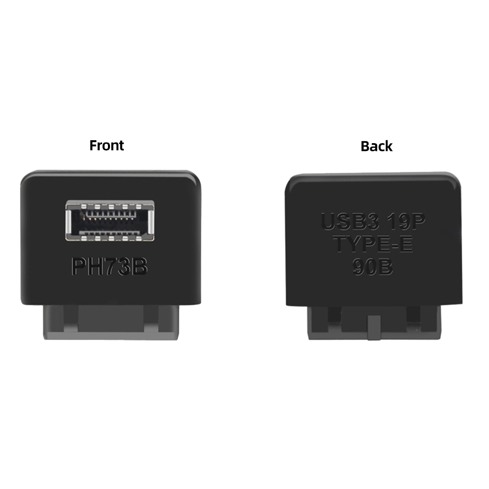 Usb 3.0 till 19/20p -e-adapter intern vertikal frontpaneladapter typ-c-insatsportkonverterare kontakt för datormoderkort