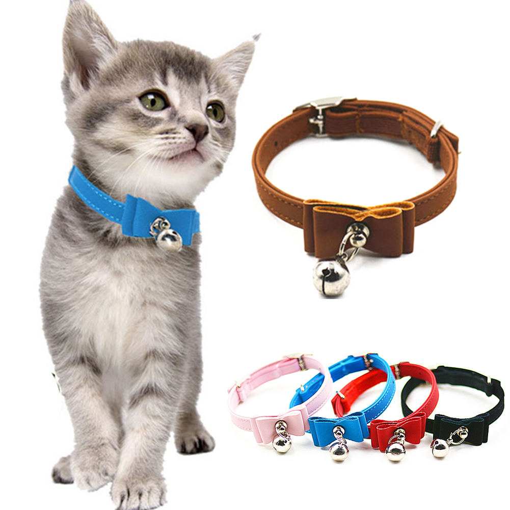 Nœud papillon élastique en velours pour chat, 6 couleurs, fournitures pour animaux de compagnie, chiot, chaton