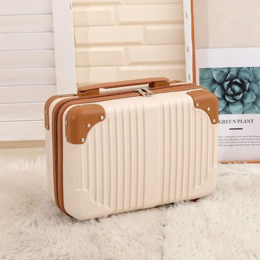 14 inch Mini Reiskoffer Cosmetische Doos Handbagage Organisator Make-up Case Kleine Wachtwoord Box Boarding Case 2025: Clear