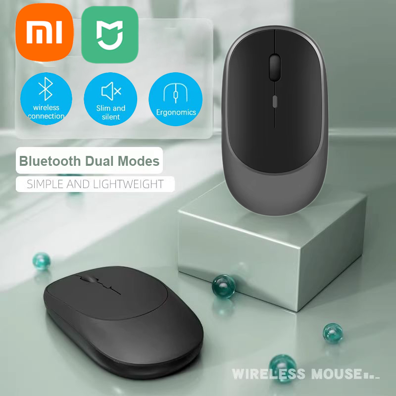 Mysz bezprzewodowa Xiaomi MIJIA kompatybilna z Bluetooth 2.4G podwójny tryb cicha mysz regulowana DPI USB akumulatorowa mysz biurowa do gier