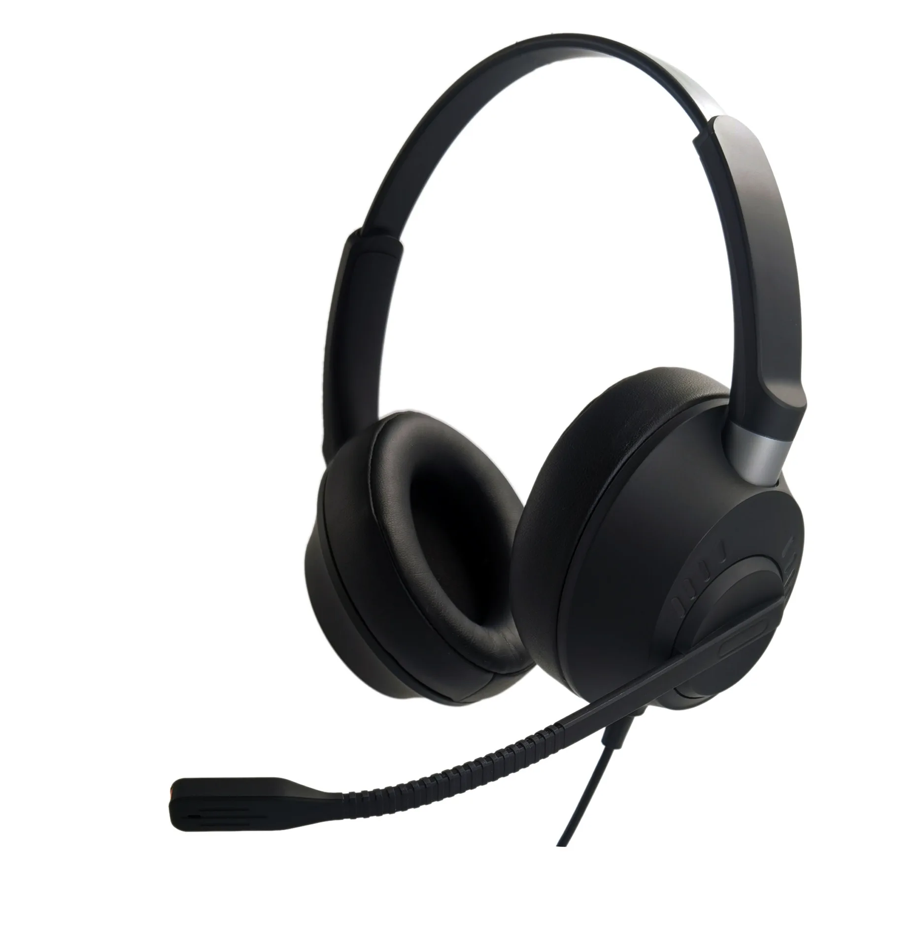 Noise Cancelling Call Center USB Headphones Phone Headphones with Volume Regulator and Mute Switch for Skype, Lync Platforms