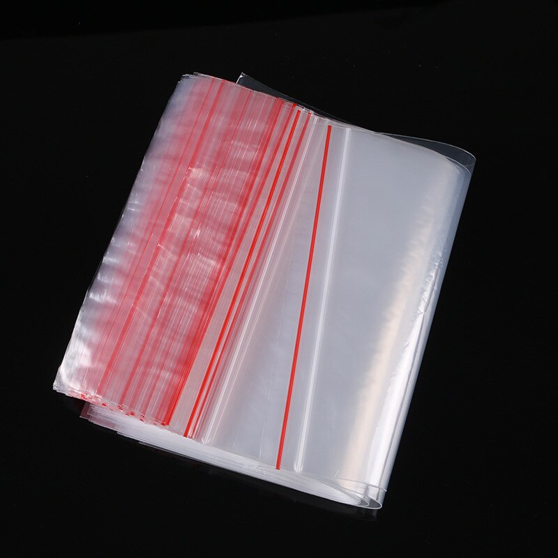 100pcs Small Ziplock Bags One-time Transparent Plastic Bag Used for Food Sealing Dustproof and Waterproof PE Ziplock Packaging