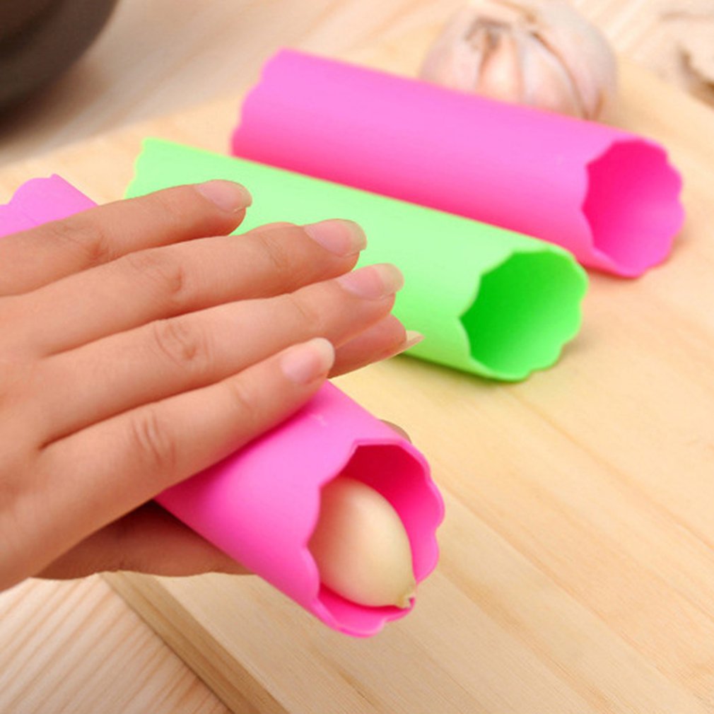 Éplucheur d'ail Silicone facile rouleau Tube utile ail cuisine outil facile à utiliser pratique sûr Non toxique