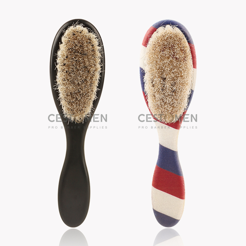 cepillo de afeitar para peluquero, cepillo para quitar el cuello, cepillos de pelo de caballo, herramientas de estilismo para limpieza de salón de bigote facial
