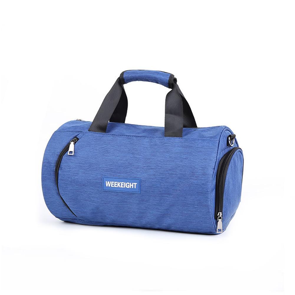 Treningsbag sportsvesker menn kvinner trening tas for sko dame fitness yoga reise bagasje skulder svart sac de sport: Blå farge