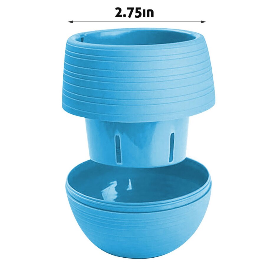 7*7Cm Bloempotten Mini Bloempot Tuin Onbreekbaar Plastic Kwekerij Potten Voor Succulenten Plastic Kleine Bloem pot: Blauw