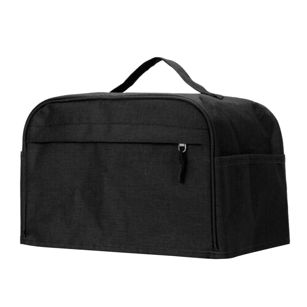 With Pocket Full Protection Solid Toaster Cover Anti Scratch Machine Washable Splashproof Universal Cotton Linen Home Kitchen: Black / 11.5x7.5x8inch