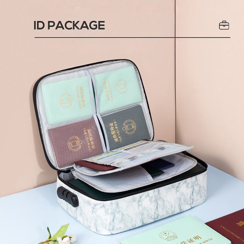 Bolsa de almacenamiento de documentos multiusos de gran capacidad, bolso de Material impermeable para organizar el hogar, viaje de negocios, organizador de archivos, maletín