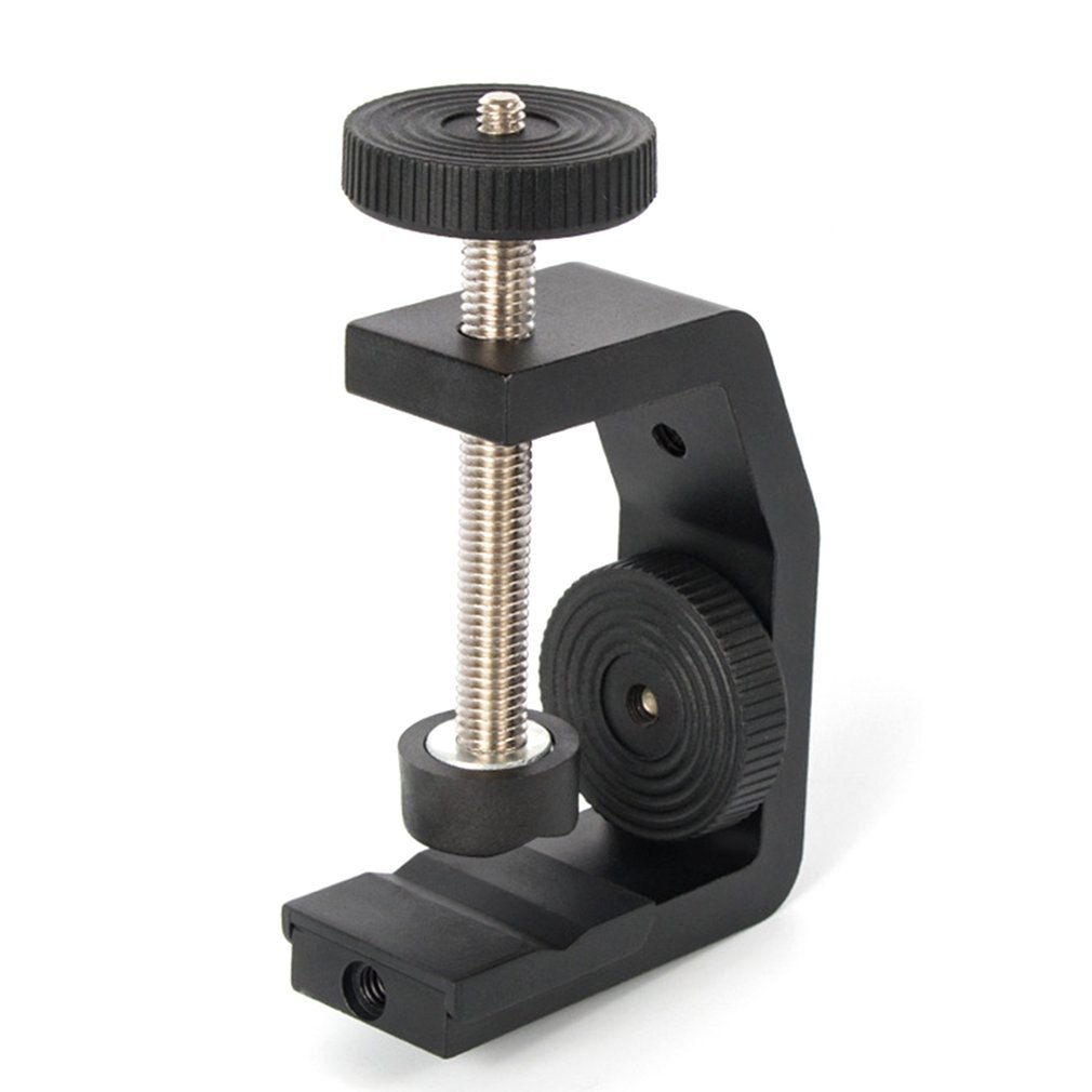 Desktop Universal Multifunction C-style Camera Screw Clamp + 360 Degree Mini Ball Head 1/4\" Screw Flash Speedlite Table Tripod