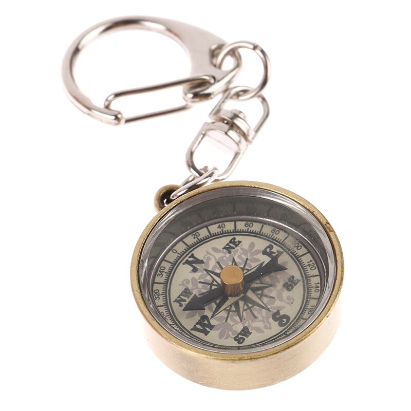 Mini sleutelhanger kompas met koord sinaasappel - Meters en meetinstrumenten | fnac België